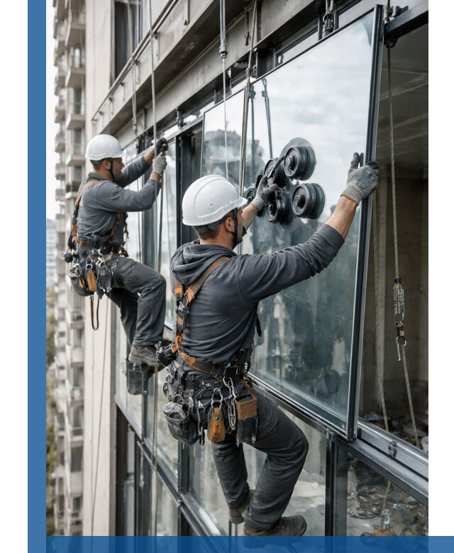 Витражное остекление фасадов и лоджий в Истре под ключ