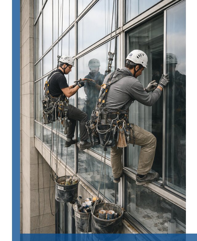 Ремонт витражных конструкций и фасадного остекления в Истре