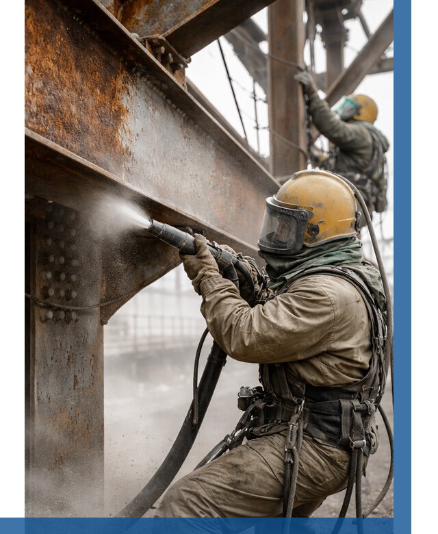 Пескоструйная очистка металлоконструкций в Истре по 610 р.  ВЫСОТНИК-Ста