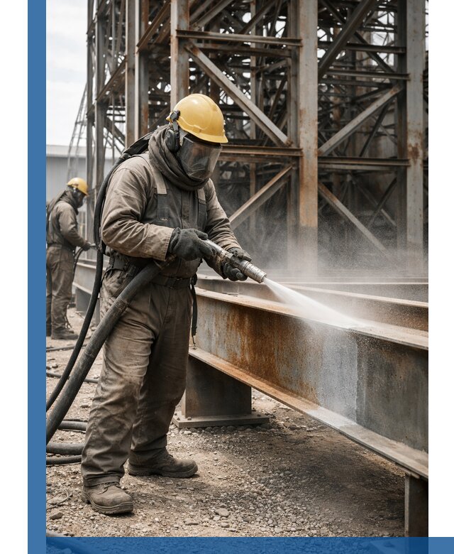 Пескоструйная очистка металлоконструкций в Истре промышленная