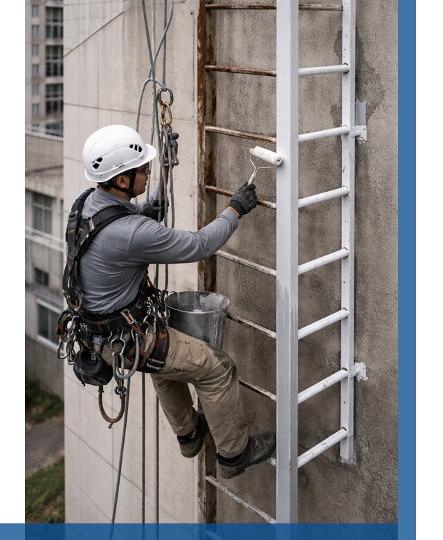 Покраска пожарных лестниц в Истре от 4572 р. | ВЫСОТНИК-Ста