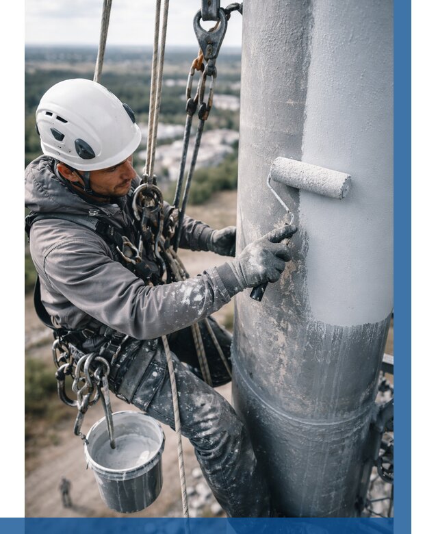 Покраска мачт связи под ключ в Истре от 864 р. | ВЫСОТНИК-Ста