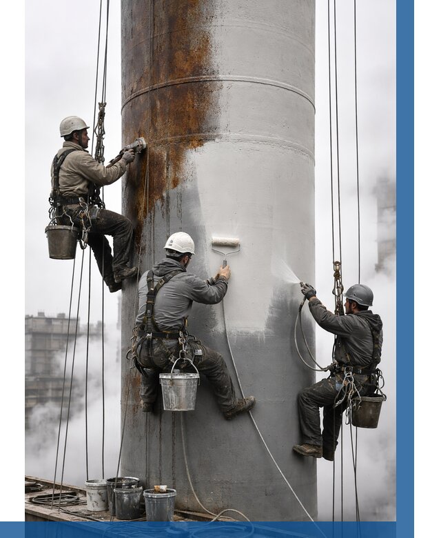 Покраска дымовых труб в Истре от 8636 р. | ВЫСОТНИК-Ста