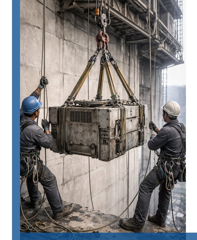 Такелажные работы на высоте, подъем и монтаж грузов в Истре