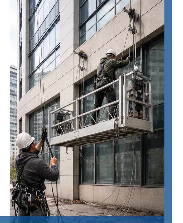 Монтаж и подъем фасадной люльки в Истре от 12192 р. | ВЫСОТНИК-Ста