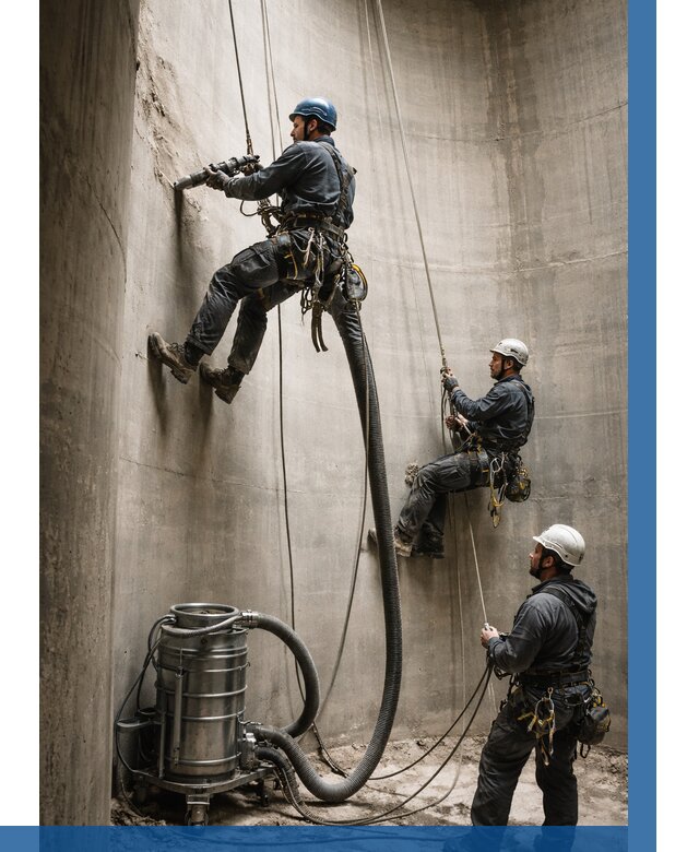 Зачистка силосов в Истре от 4572 р. Договор и смета ВЫСОТНИК-Ста