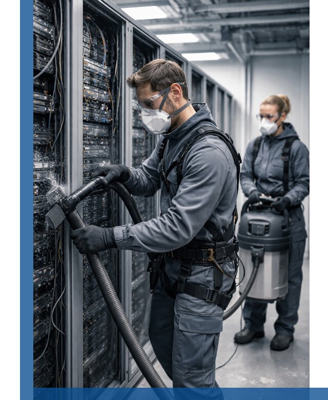 Обеспыливание серверной комнаты в Истре, профессиональная очистка