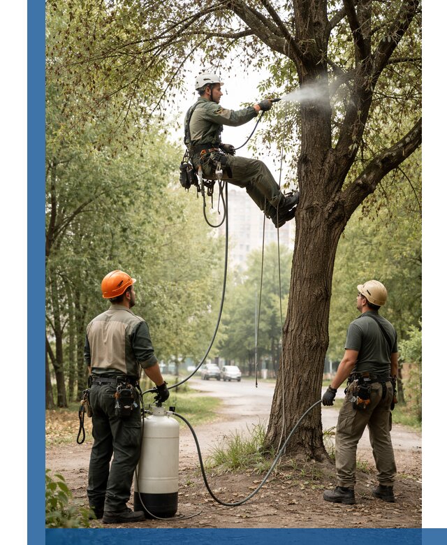 Обработка деревьев от вредителей в Истре профессиональная защита