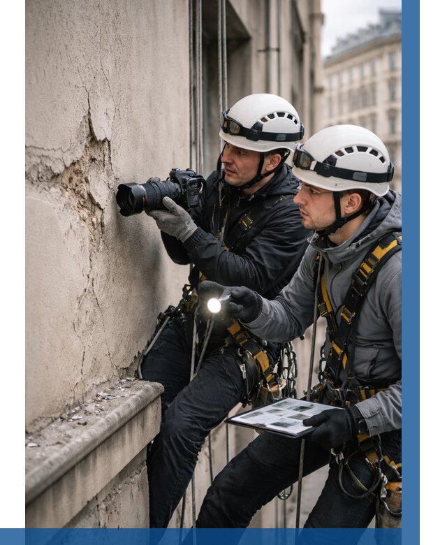 Фотофиксация дефектов фасада в Истре от 4572 р. | ВЫСОТНИК-Ста