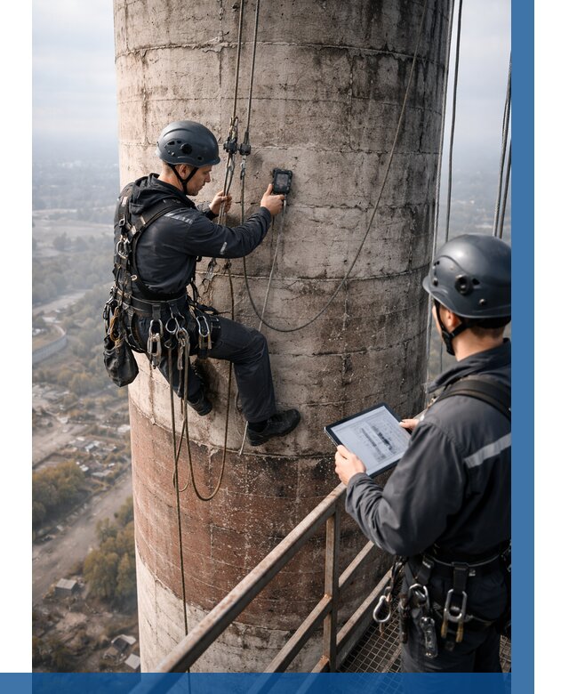 Обследование дымовой трубы в Истре от 8128 р. | ВЫСОТНИК-Ста