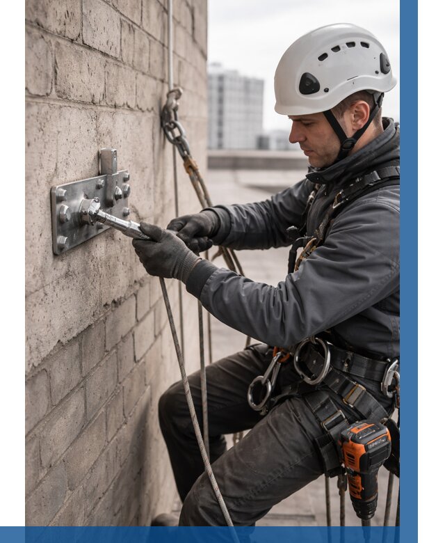 Установка анкерных точек в Истре от 3556 р. | ВЫСОТНИК-Ста