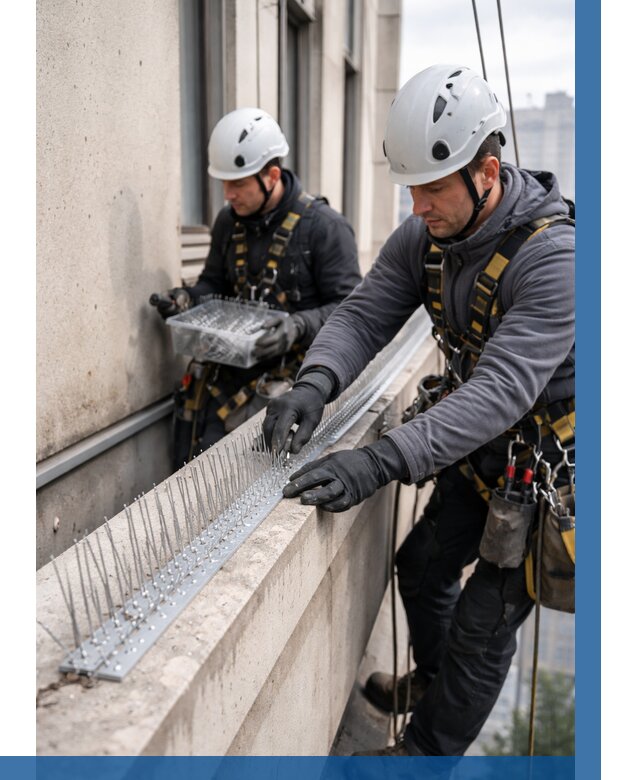 Установка шипов от птиц в Истре от 864 р. | ВЫСОТНИК-Ста